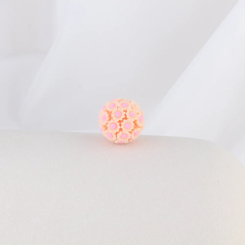 Wholesale 10pcs 2CM Sunflower Ball Soft Ceramic Beads